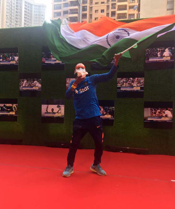 Sachin Tendulkar's biggest fan Sudhir. Pic/Jagran New Media