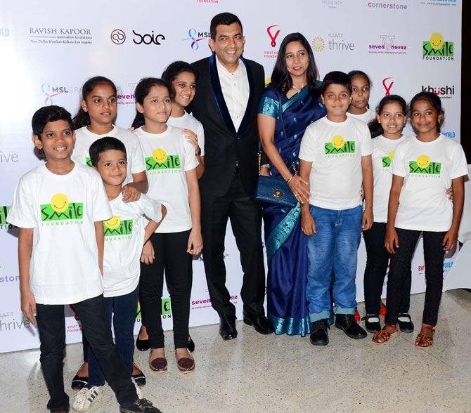 Sanjeev Kapoor and his wife Alyona Kapoor