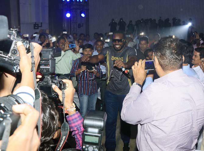 Chris Gayle has a huge fan following in India