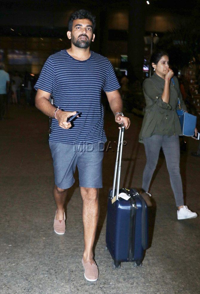 Photos: Zaheer Khan, Sagarika Ghatge return from their honeymoon