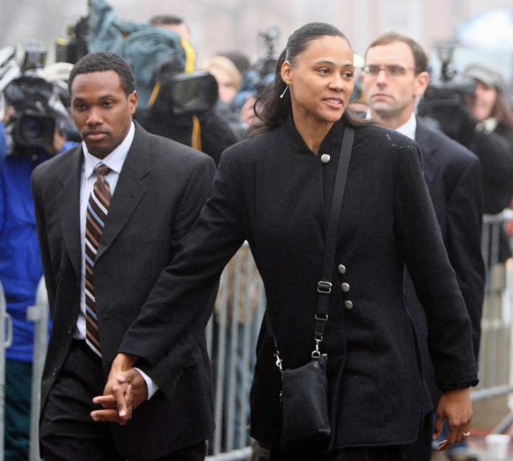 Marion Jones and Obadele Thompson: He's a former Barbados sprinter, who became the first individual Olympic medalist from Barbados with a bronze medal in the 100m race in 2000. Jones is a former world champion track and field athlete, and a former professional basketball player The duo got hitched on February 24, 2007, and now have three children.
