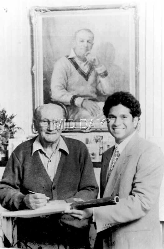 Sachin Tendulkar and Sir Don Bradman. Sachin has often been compared to Bradman throughout his career
