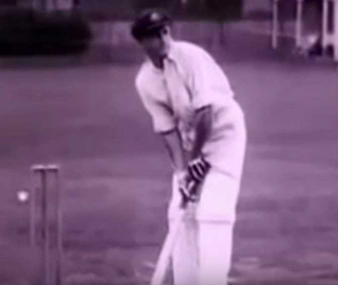 Don Bradman taking stance for another big knock