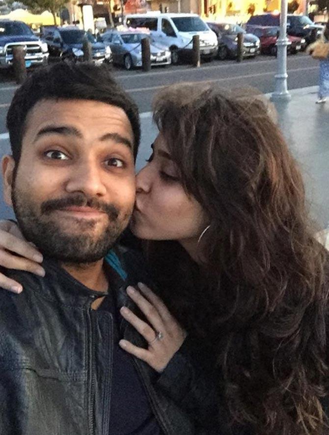 670px x 885px - PHOTOS: Rohit Sharma and Ritika Sajdeh - The love story you must know about!