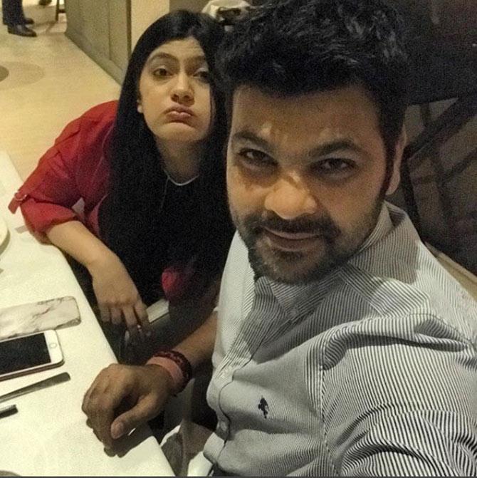 RP Singh and wife Devanshi Popat on one of their Friday night dinners
