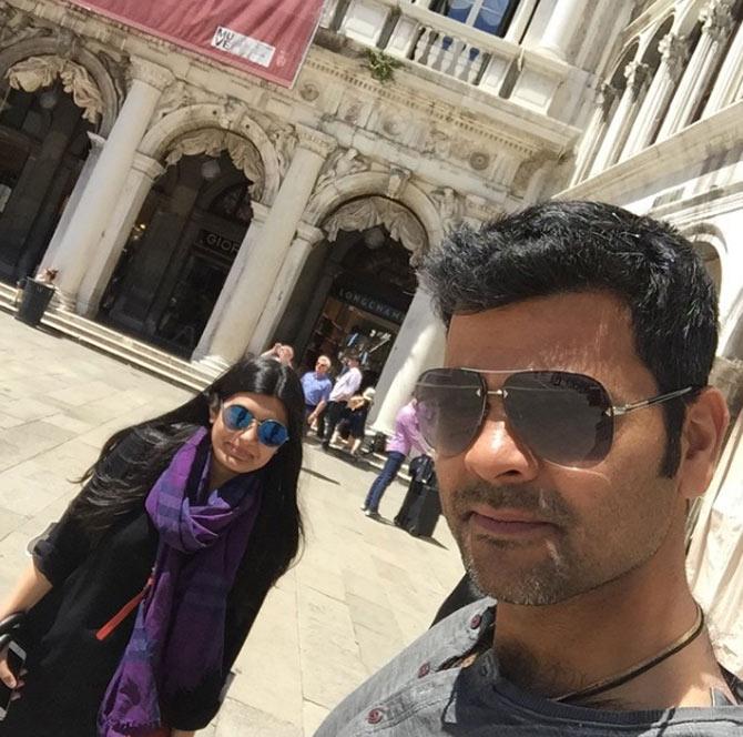 RP Singh clicks a selfie with Devanshi during one of their trips