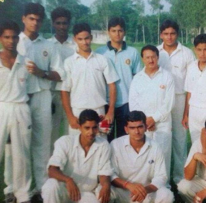 RP Singh in a throwback photo during his cricket days as a youngster. Can you spot him? (second to left)