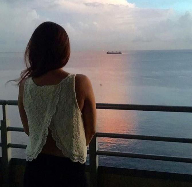 Sakshi Dhoni captioned this photo: Switched off for a few days ...