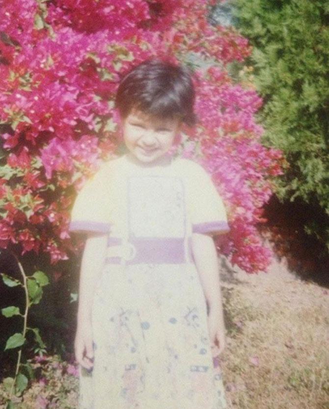 A throwback photo of Sakshi Dhoni during her days as a toddler.