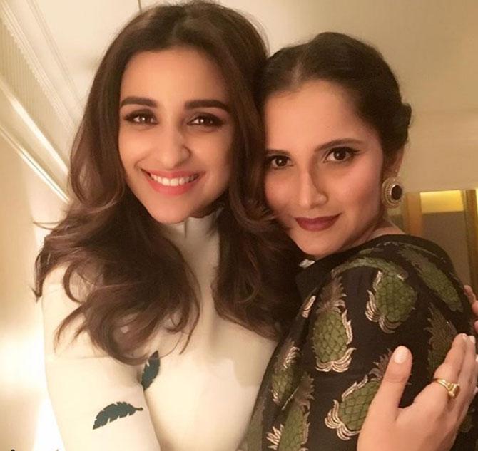 IN PICTURE: Sania Mirza with her BFF Parineeti Chopra.