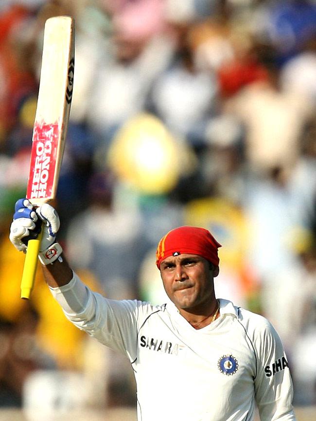 A couple of months later, Sehwag blasted his second triple hundred, against South Africa at Chennai
