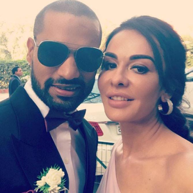 Shikhar Dhawan then played for Mumbai Indians in the second and third season before moving on to Deccan Chargers (now Sunrisers Hyderabad) in the fourth season. In picture: Shikhar Dhawan at his sister's wedding with Aesha. 