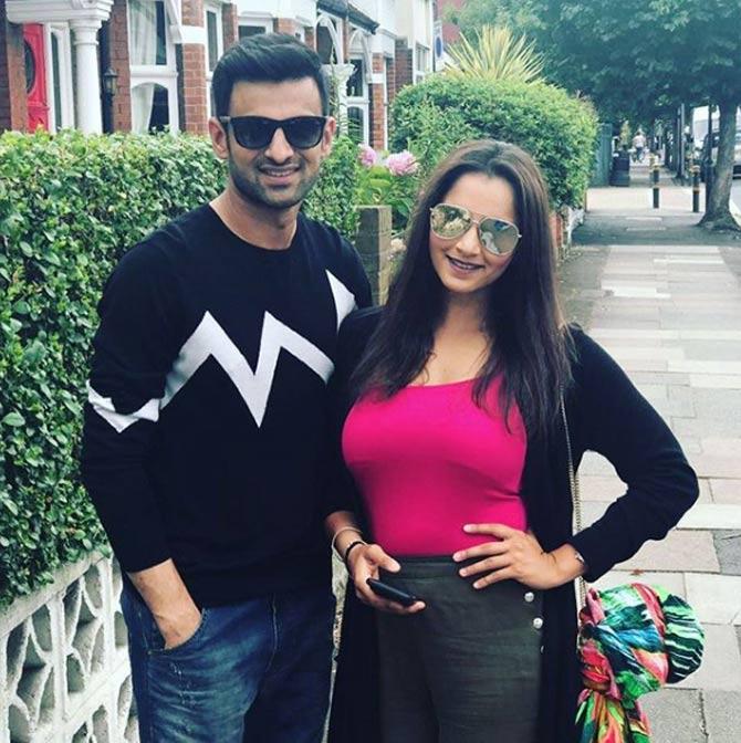 Shoaib Malik and Sania Mirza during one of their vacations. The couple love to take holiday trips to different destinations