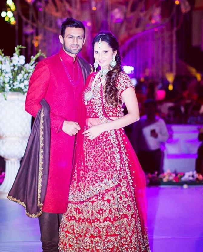 Shoaib Malik and Sania Mirza were married on 12 April 2010 (Pics/ Shoaib Malik's Instagram)