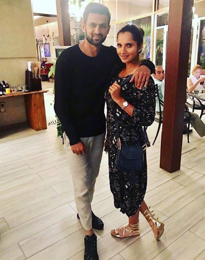 Shoaib Malik shared this photo with Sania Mirza while they were in n Dubai and he wrote 'Al-zawja', which means wife in Arabic
