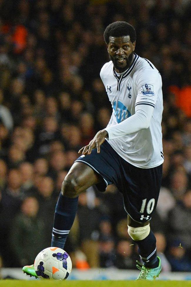 Emmanuel Adebayor, 11 goals (Tottenham Hotspur)