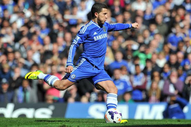 Eden Hazard, 14 goals (Chelsea)