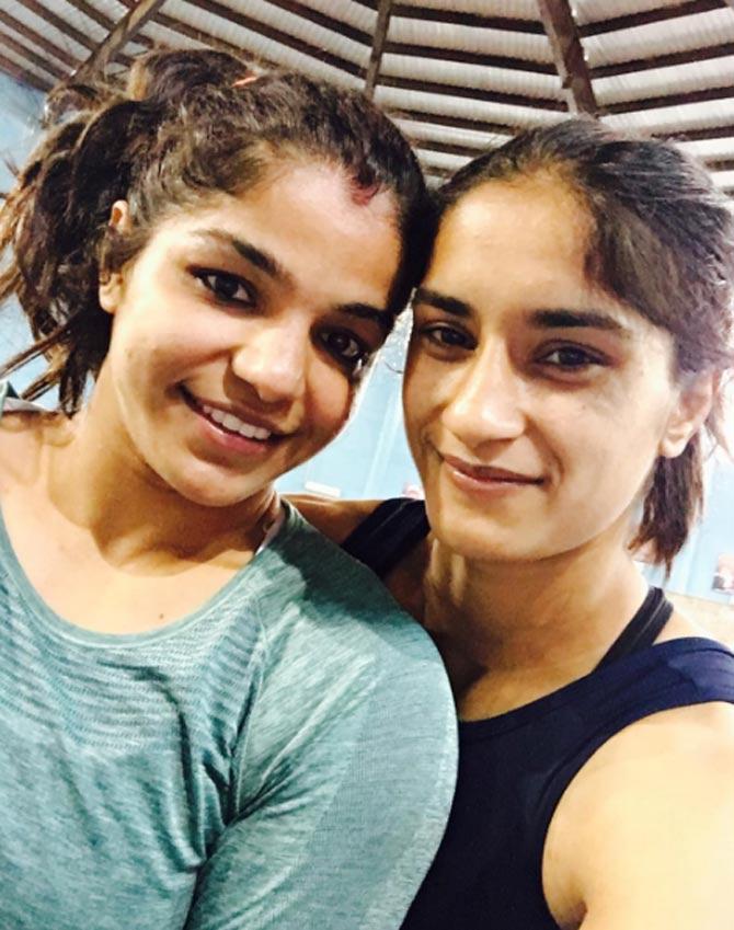 In 2018, Vinesh Phogat also bagged a gold medal at the Gold Coast CommonWealth Games In pic: Vinesh Phogat and Sakshi Malik in selfie mode