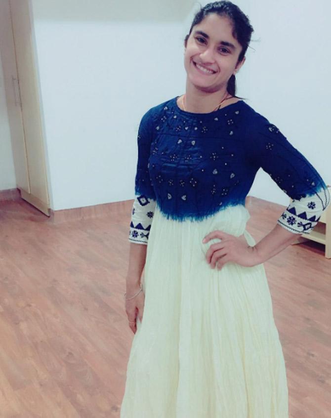 Vinesh Phogat is quite fond of Indian-styled clothing