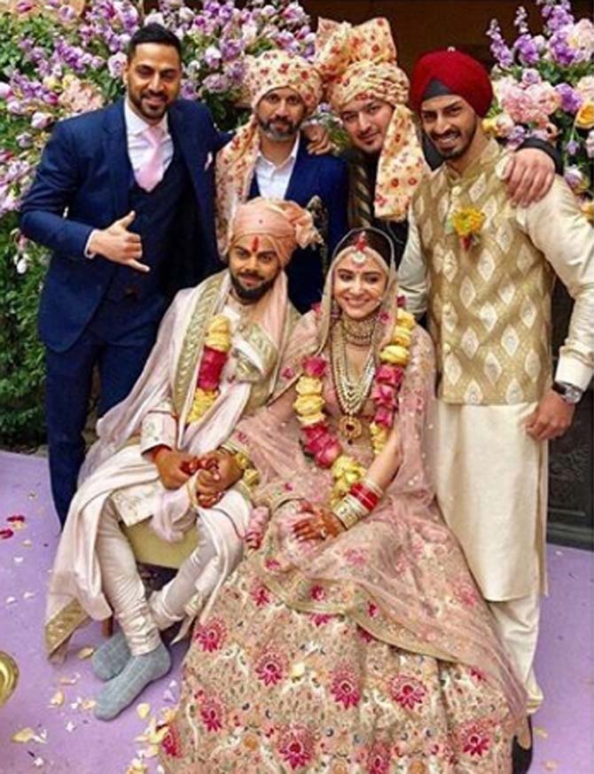 Virat Kohli and Anushka Sharma's wedding ceremony had their close family members an friends