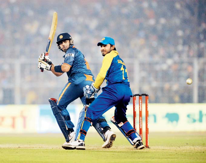 India had their backs to the wall after Kumar Sangakkara & Co put up a mammoth 315-6 in the fourth ODI at Eden Gardens. The hosts needed Sachin Tendulkar and Virender Sehwag to fire at the top, but they perished for eight and 10 runs respectively. Gautam Gambhir, who notched an unbeaten 150, found support in Kohli, his Delhi teammate and the duo guided India to 
a convincing seven-wicket win.