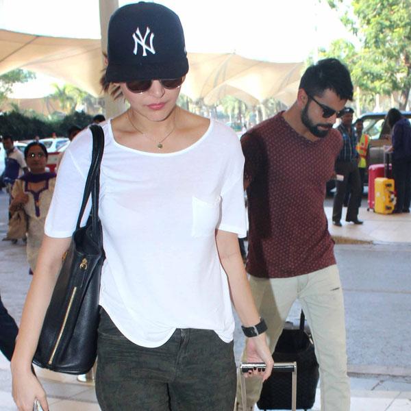 April 2014: Virat Kohli was spotted yet again at the Jodhpur airport. Reports suggested that he was in the desert city to meet Anushka Sharma who was there for a month-long shoot of her debut production venture NH10