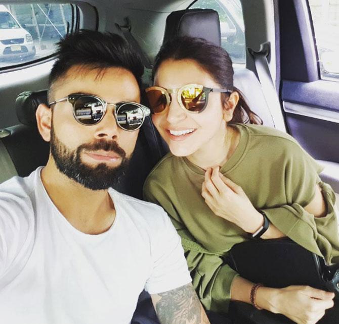 July 2017: Indian cricket captain Virat Kohli joined Anushka Sharma for a short vacation in New York. They were spotted holding hands. Virat Kohli also took to Instagram to share an adorable selfie along with the 'When Harry Met Sejal' actress and they looked way too cute together. Virat Kohli also posted a heart alongside denoting the fact that Anushka Sharma is indeed his love. He captioned it, 'Much needed break with my (heart)'