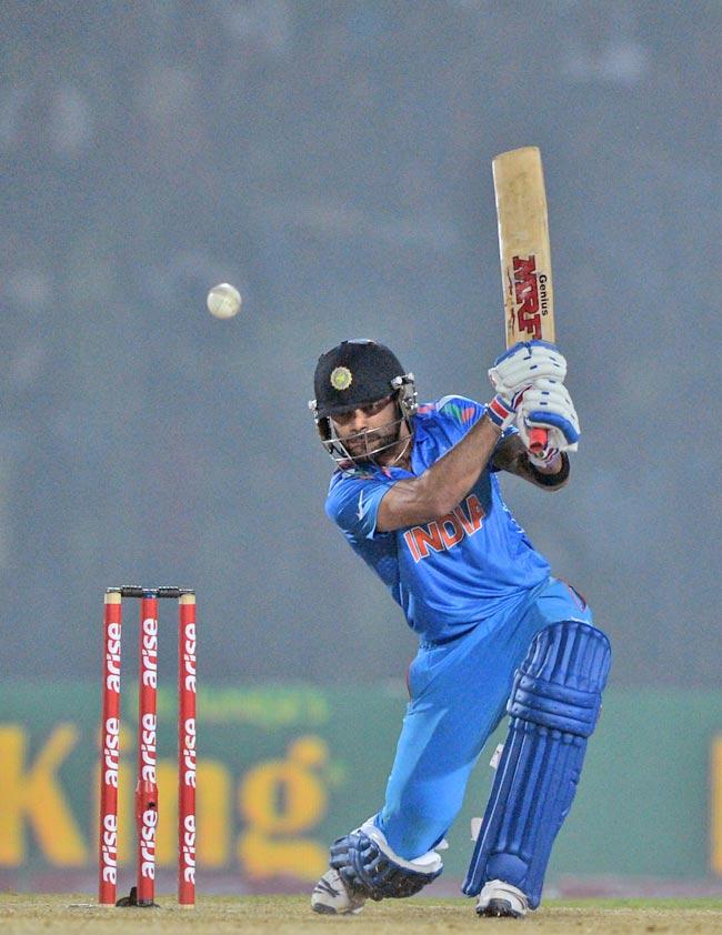 Virat Kohli became the first batsman to post three hundreds in India-Bangladesh ODIs.