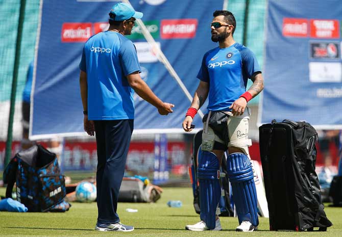 The reports of the rift between Virat Kohli and Anil Kumble started after 'Jumbo' demanded a massive hike to the tune of 150 percent for Grade A players in the Central Contracts and substantial raise for the support staff. Kumble had in May 23rd given a detailed presentation to the Committee of Administrators (COA) along with BCCI office-bearers -- CEO Rahul Johri, joint secretary Amitabh Chaudhary and treasurer Aniruddh Chaudhary. It is believed that both Kumble and Kohli feel that players in Grade A, who are certainties in all formats should be getting in the range of Rs 5 crore for one season. As of now, Grade A players get Rs 2 crore, Grade B Rs 1 crore and Grade C Rs 50 lakh. Kumble also asked for batting coach Sanjay Bangar to be appointed as assistant coach and wanted a a bowling coach to be part of the support staff for Team India.