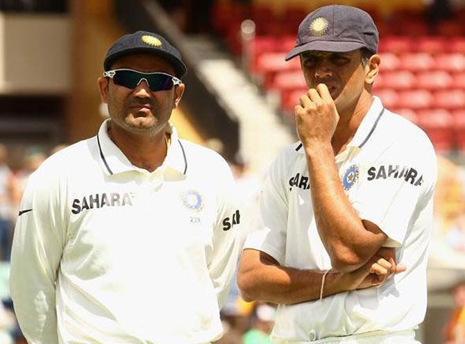 Virender Sehwag: 'He played in the V. But was the biggest C. Commitment, Class, Consistency, Care. Proud to have played together. Happy Birthday #RahulDravid'