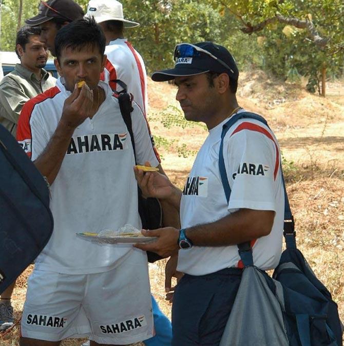 Virender Sehwag: 'Mango with Rahul Bhai! Fruits Khaao Mast Ho Jaao! #Memories'