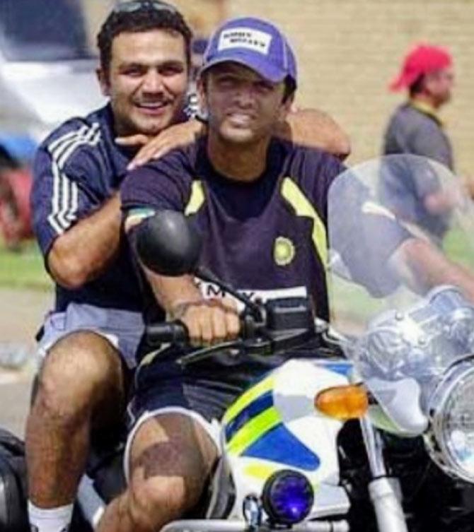 Virender Sehwag: 'Look who is taking me for a ride! The great man Rahul Dravid'