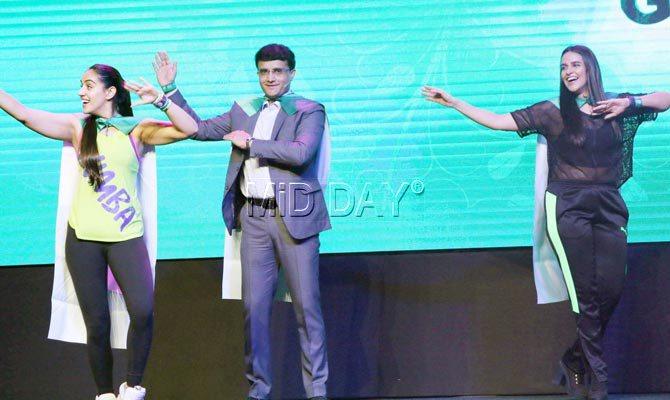 Sourav Ganguly doing the Zumba!