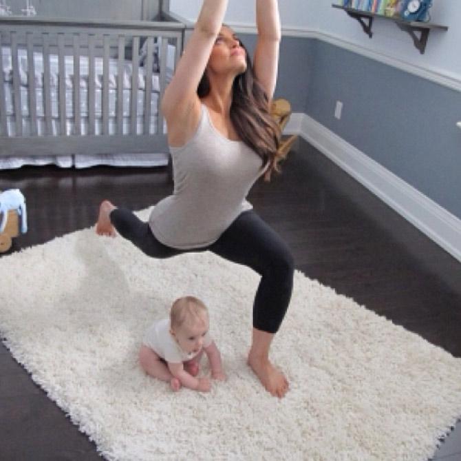 Trish Stratus: SNEAK PEEK: me & my workout partner shooting the inside pages of my Sweat Equity cover shoot #cover99 #fitmama #photoshoot #SweatEquity #mamaandmefitness