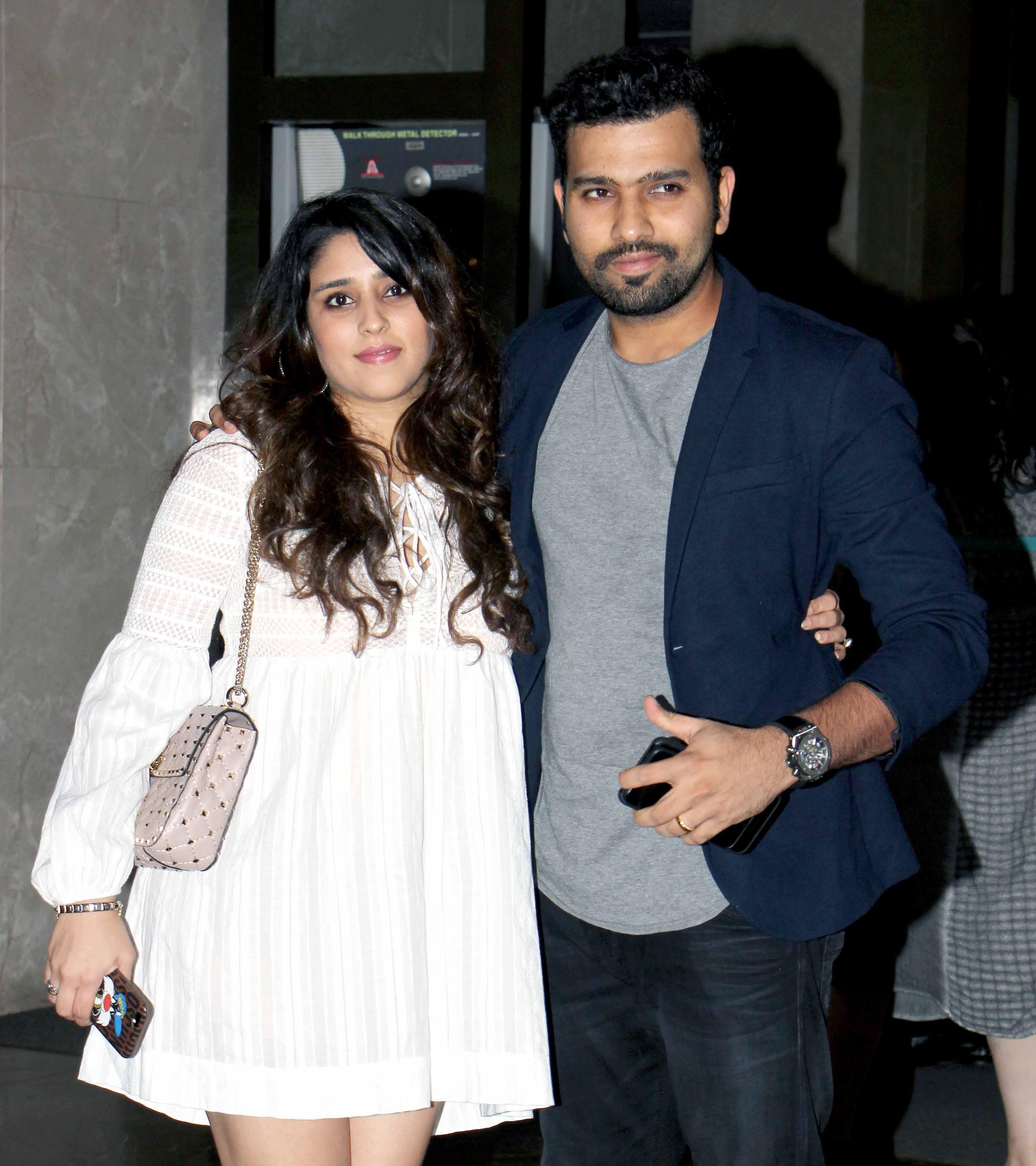 Rohit Sharma and Ritika Sajdeh are all cuddly