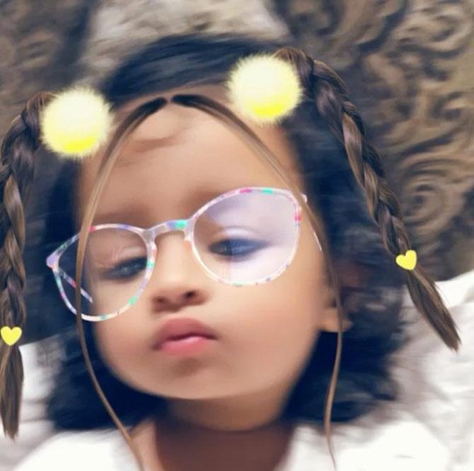 In picture: Ziva Dhoni is all ready to get her pout right in this selfie